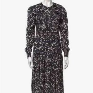 COACH 1941 Black and White Print Viscose Dress, Size 0